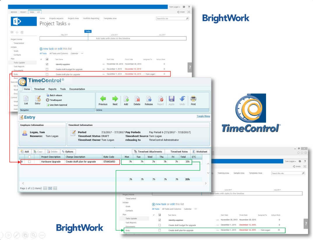 HSM TimeControl and BrightWork