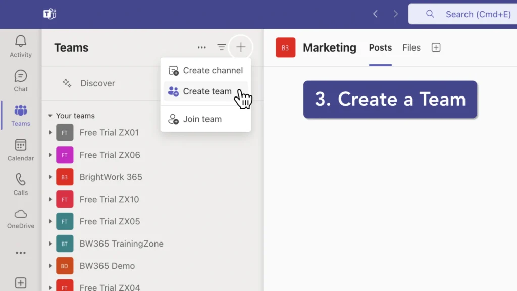 How to Create a Team in Microsoft Teams