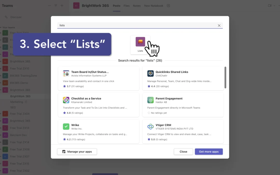 How to Add a Microsoft List to a Microsoft Teams Channel