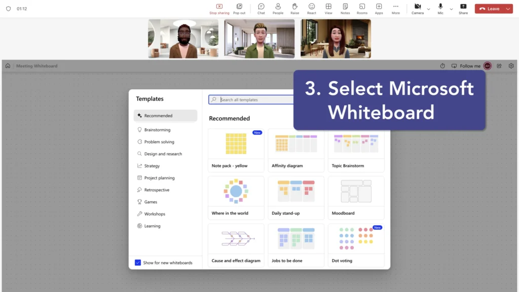 How to Add a Whiteboard to a Teams Meeting