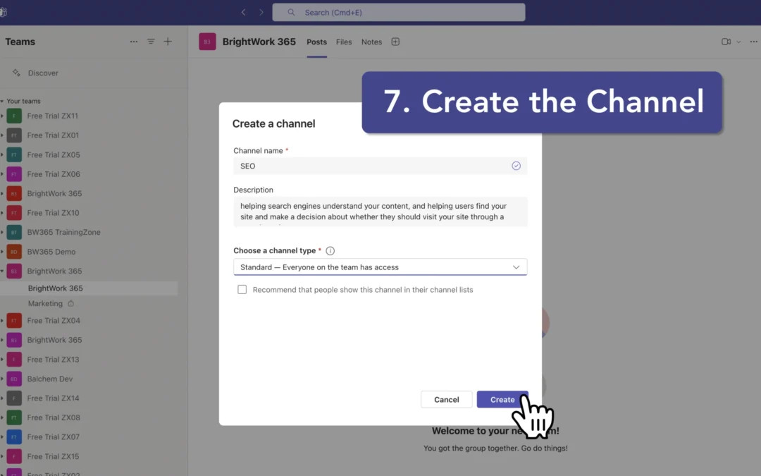 How to Create a Channel in Microsoft Teams