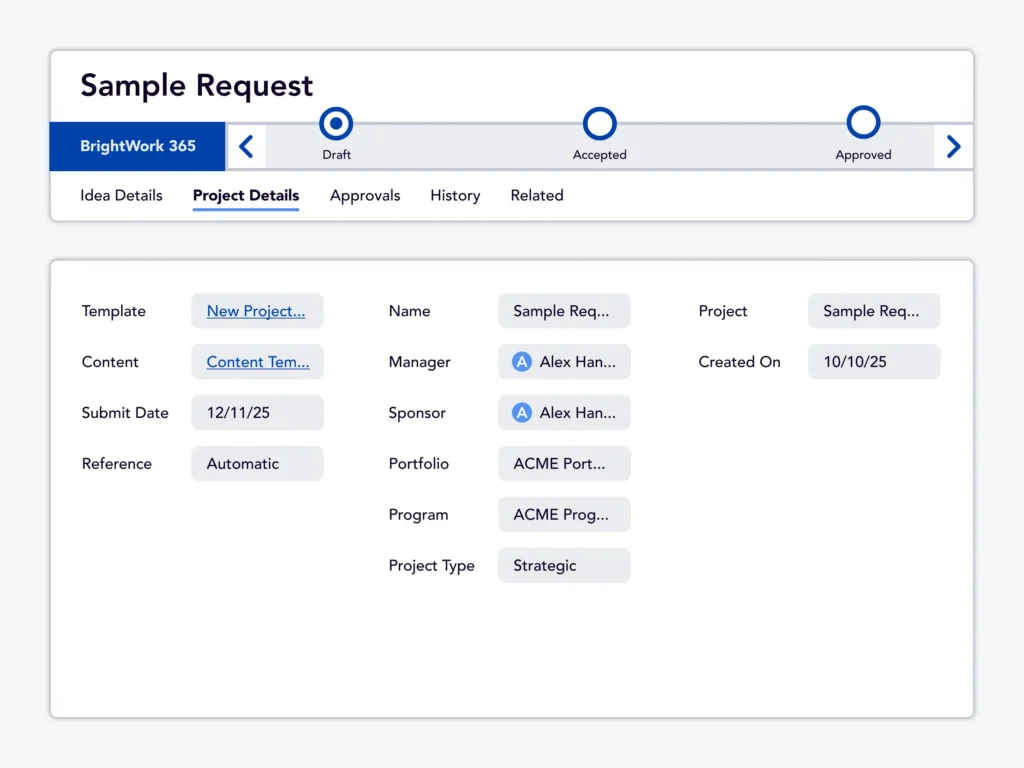 Project Request Forms